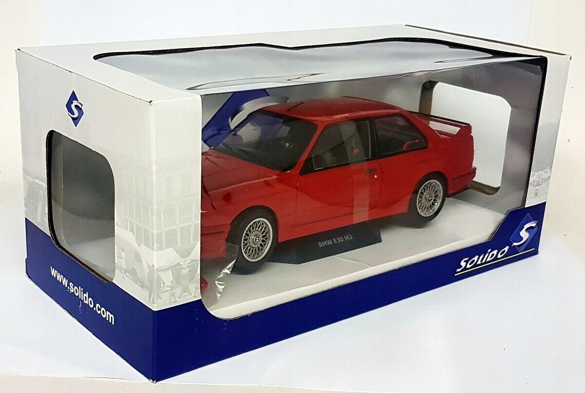 BMW E30 M3 rosu - 1/18 Solido