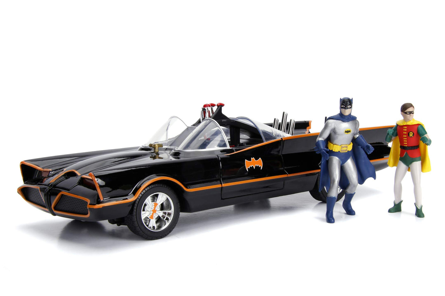 Batmobil cu lumini si cu 2 figurine - 1/18 Jada