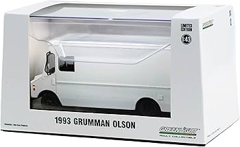 Grumman Olson 1993 alb cu vitrina plexiglass - 1/43 Greenlight