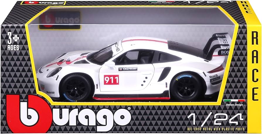 Porsche 911 RSR ( alb ) - 1/24 Bburago