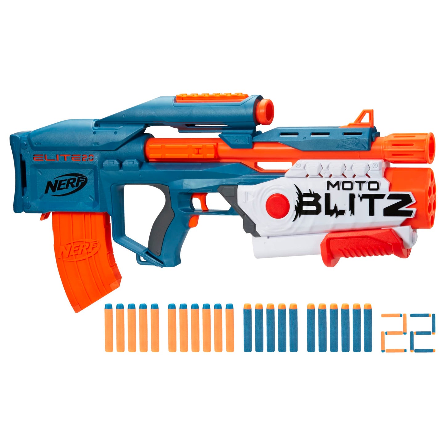 Blaster Nerf Elite 2.0 Motoblitz  cu 22 proiectile