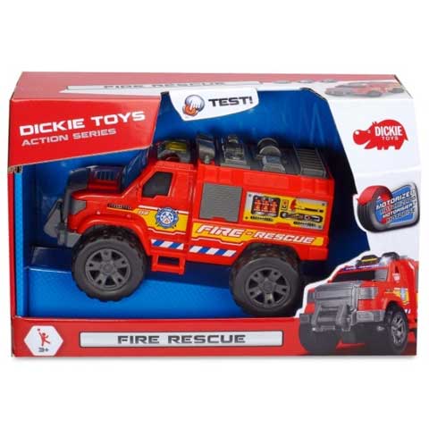 Masinuta de pompieri Dickie Toys Fire Rescue 21cm cu lumini si sunete - motorizat