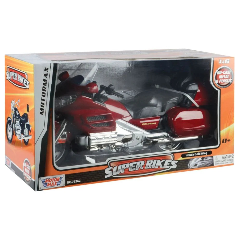 Motocicleta Honda Gold Wing - 1/6 Motormax