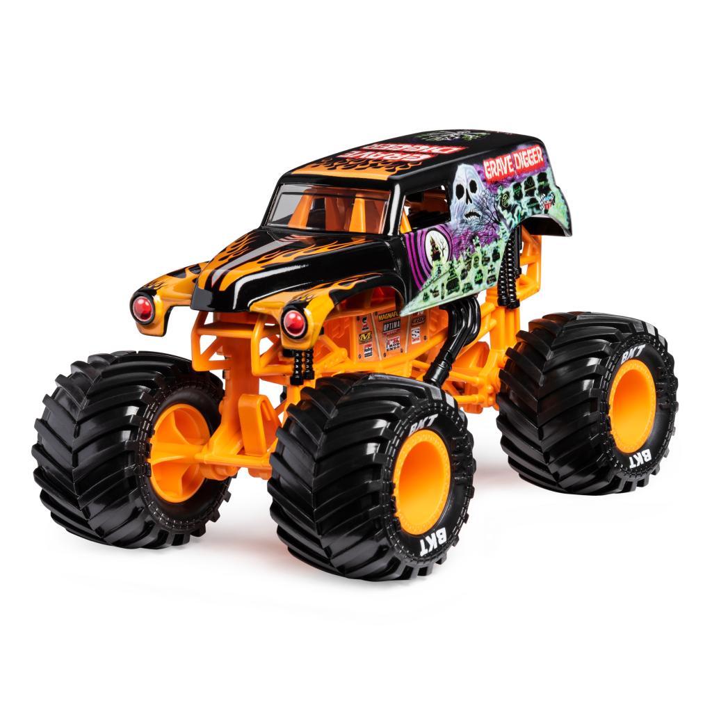 Monster Jam Grave Digger portocaliu/negru - 1/24 Spin Master