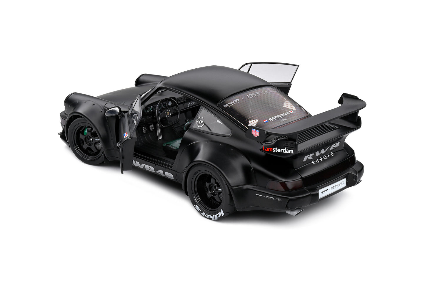 Porsche RWB Darth Vader 2022 negru mat - 1/18 Solido