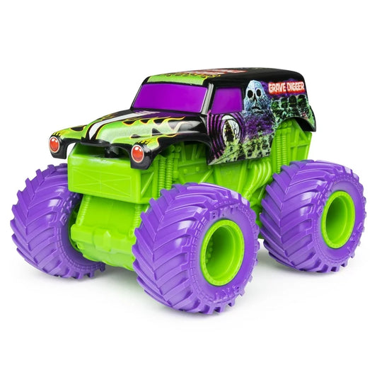 Monster Jam Grave Digger Rev'n Roar cu roti mov - 1/43 Spin Master