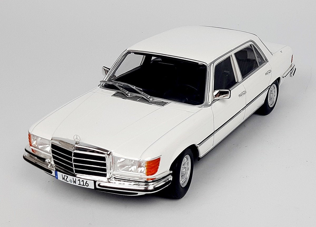 Mercedes 450 SEL (alb) - 1/18 IScale