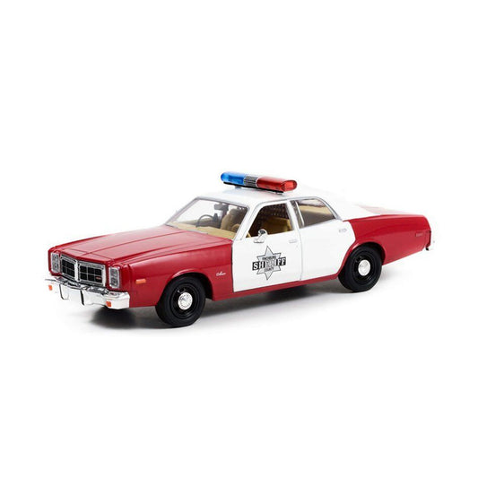 Dodge Monaco 1977 alb/rosu - 1/24 Greenlight