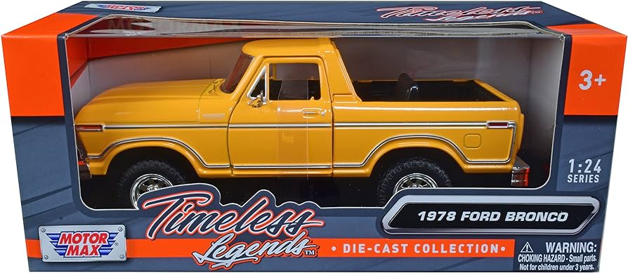 Ford Bronco 1978 galben - 1/24 Motormax