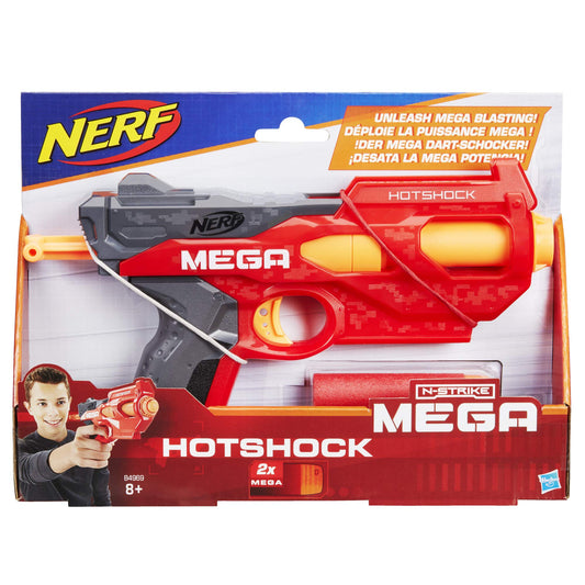 Pistol de jucarie Nerf Mega N-Strike Hotshock cu 2 gloante