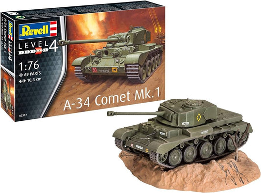 Tanc A-34 Comet MK.1 (69 piese) - 1/76 REVELL