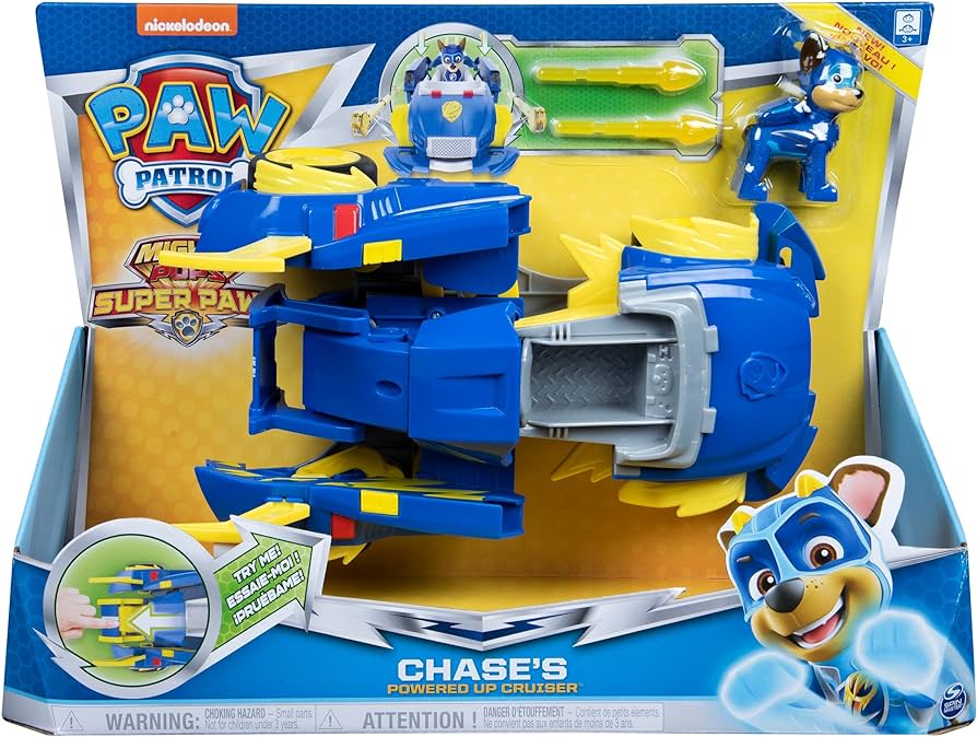 SET de joaca Paw Patrol -CHASE's Powered Up Cruiser