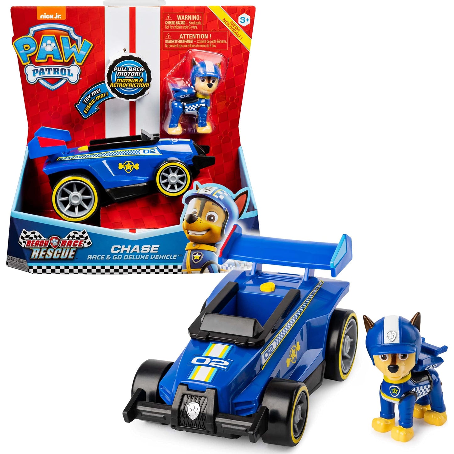 Masina de curse Paw Patrol Ready Race Rescue - CHASE