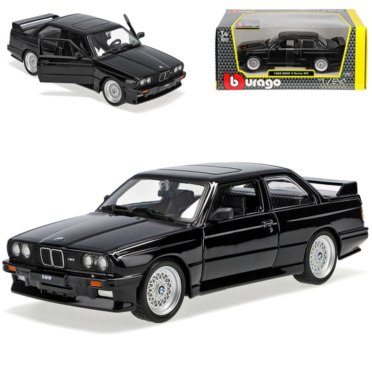 BMW M3 E30 negru - 1/24 Bburago