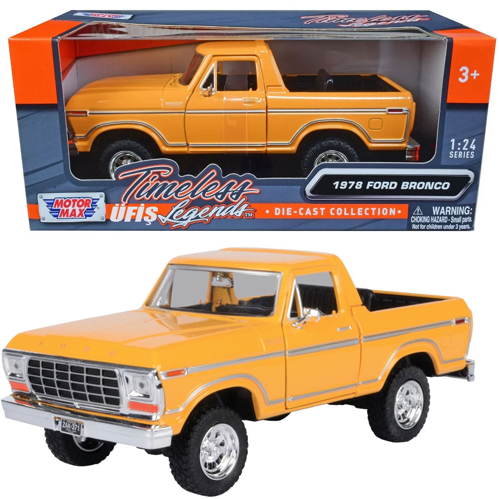 Ford Bronco 1978 galben - 1/24 Motormax