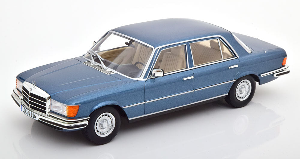 Mercedes 450 SEL (albastru metalic) - 1/18 IScale