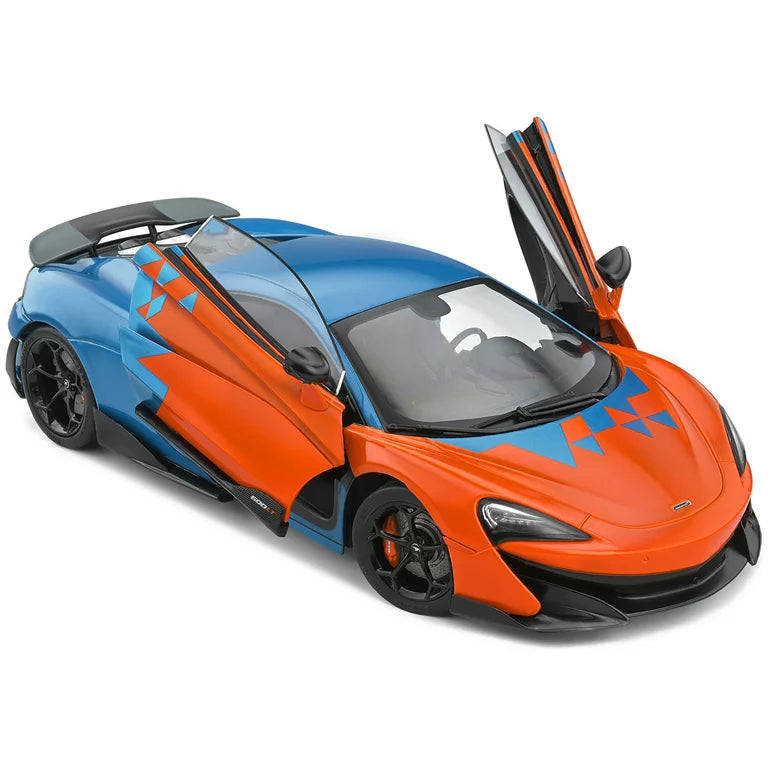 McLaren 600LT albastru/portocaliu - 1/18 Solido