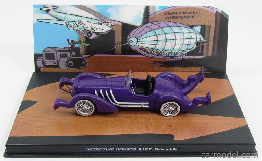 Macheta Catmobil #122 Detective Comics cu vitrina plexiglass - 1/43 Altaya