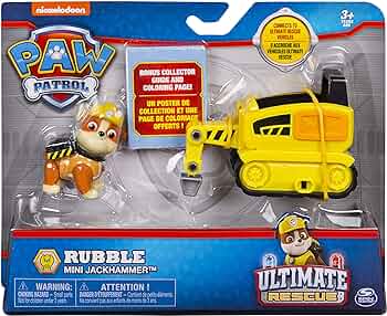 SET de joaca Paw Patrol - RUBBLE Mini Jackhammer