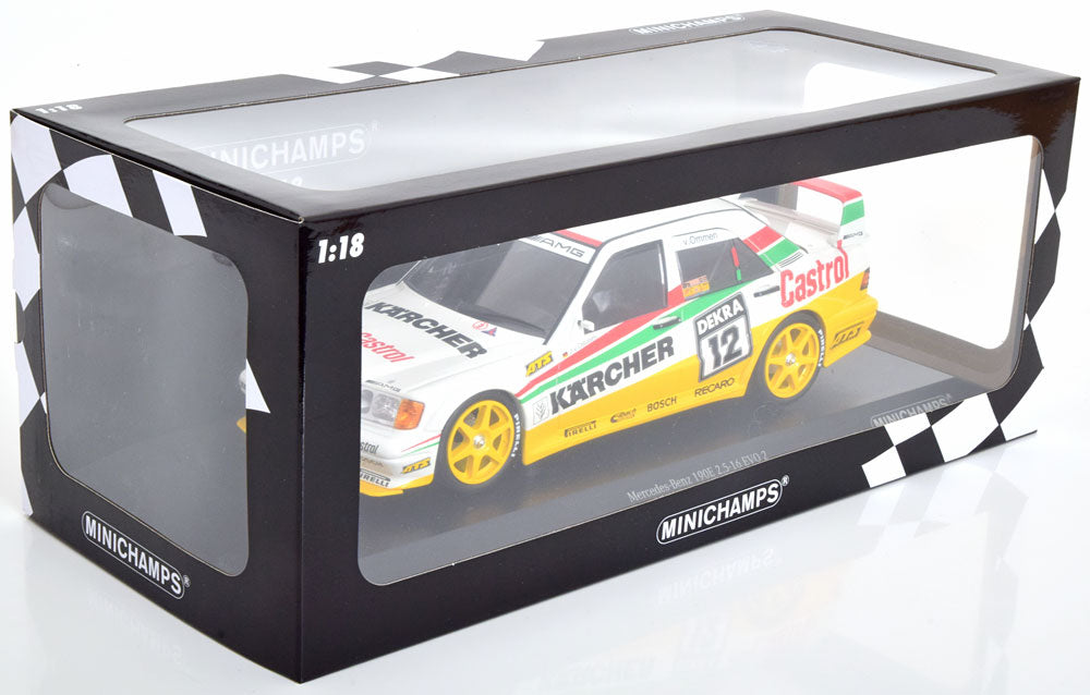 Mercedes-Benz 190E 2.5-16 EVO 2 Team Maas Schons - Jorg van Ommen 1/300pcs #12 - 1/18 Minichamps