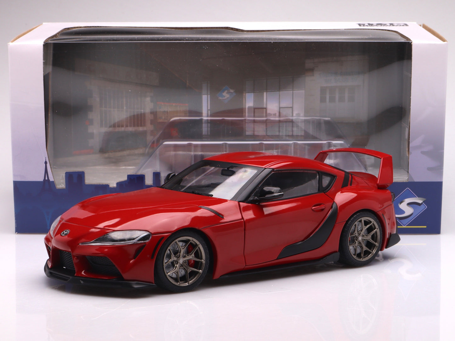 Toyota Gr Supra rosie 2023 - 1/18 Solido