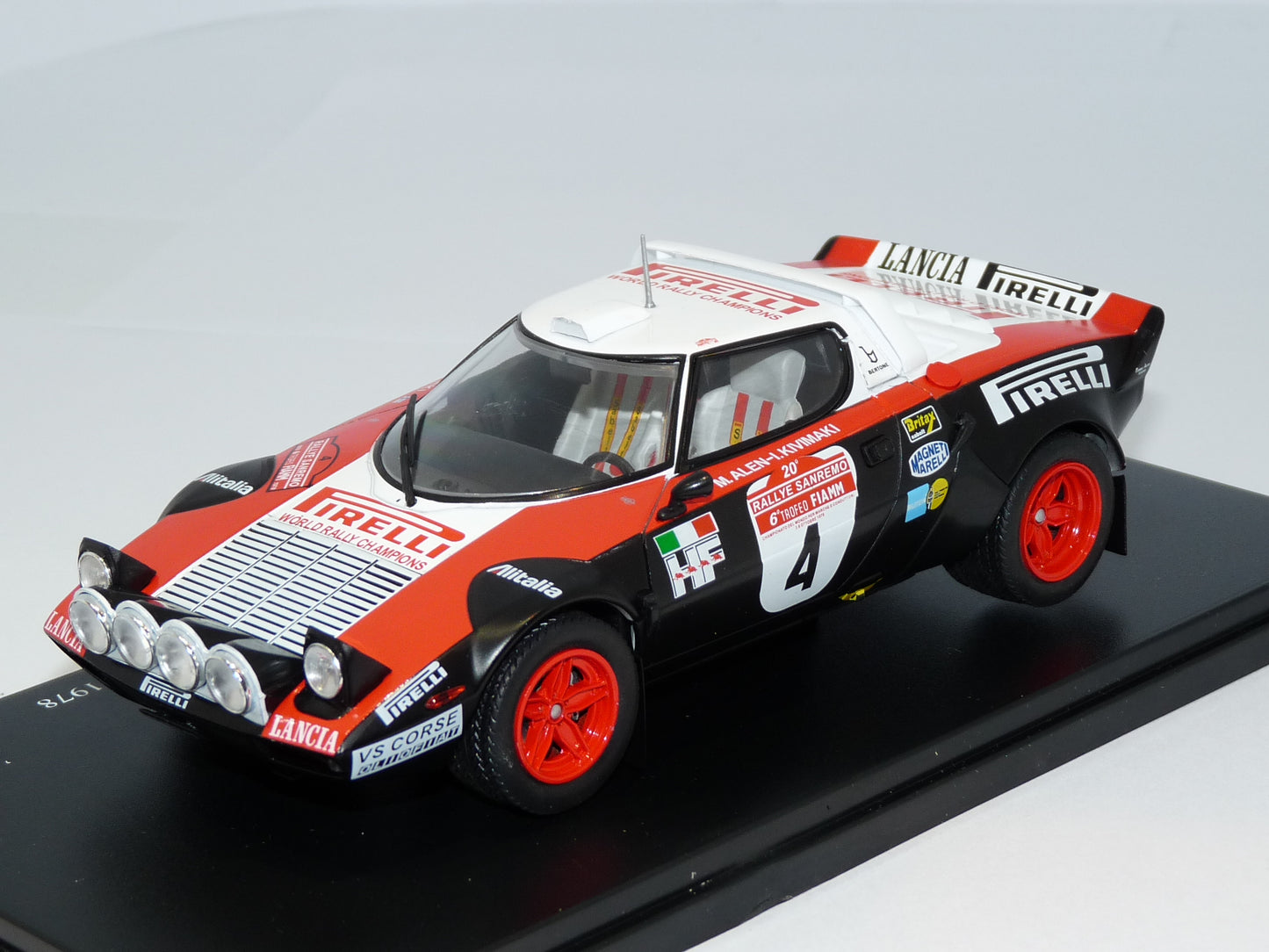 Lancia Stratos HF Alen- Kivimaki Rallye Sanremo 1978 - 1/24 Altaya