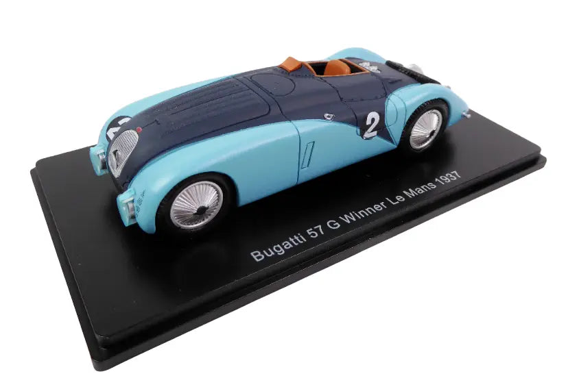 Bugatti 57 G Winner Le Mans 1937 cu vitrina plexiglass - 1/43 Spark