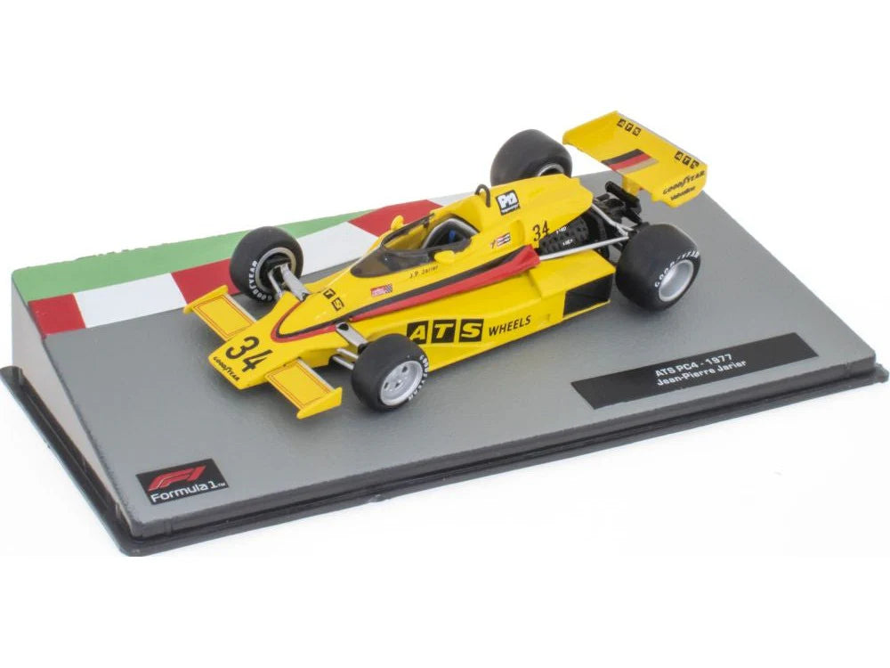 Formula 1 ATS PC4 - 1977 Jean-Pierre Jarier cu vitrina plexiglass - 1/43 Altaya