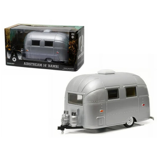 Rulota Airstream 16 Bambi argintie - 1/24 Greenlight