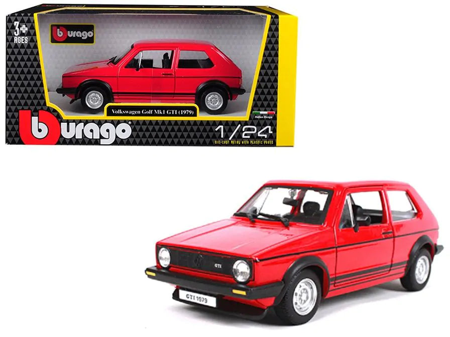 Volkswagen VW Golf Mk1 GTI (rosu) - 1/24 Bburago