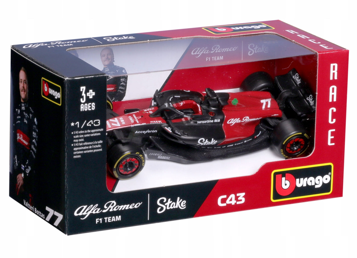 Formula 1 Alfa Romeo C43 Valtteri Bottas #77 - 1/43 Bburago