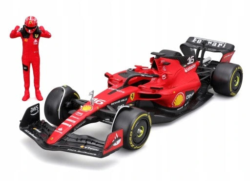 Formula 1 Ferrari SF-23 #16 cu figurina Charles Leclerc - 1/24 Bburago