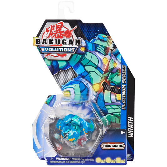 Figurina Bakugan Evolutions Platinum Series - Wrath albastru