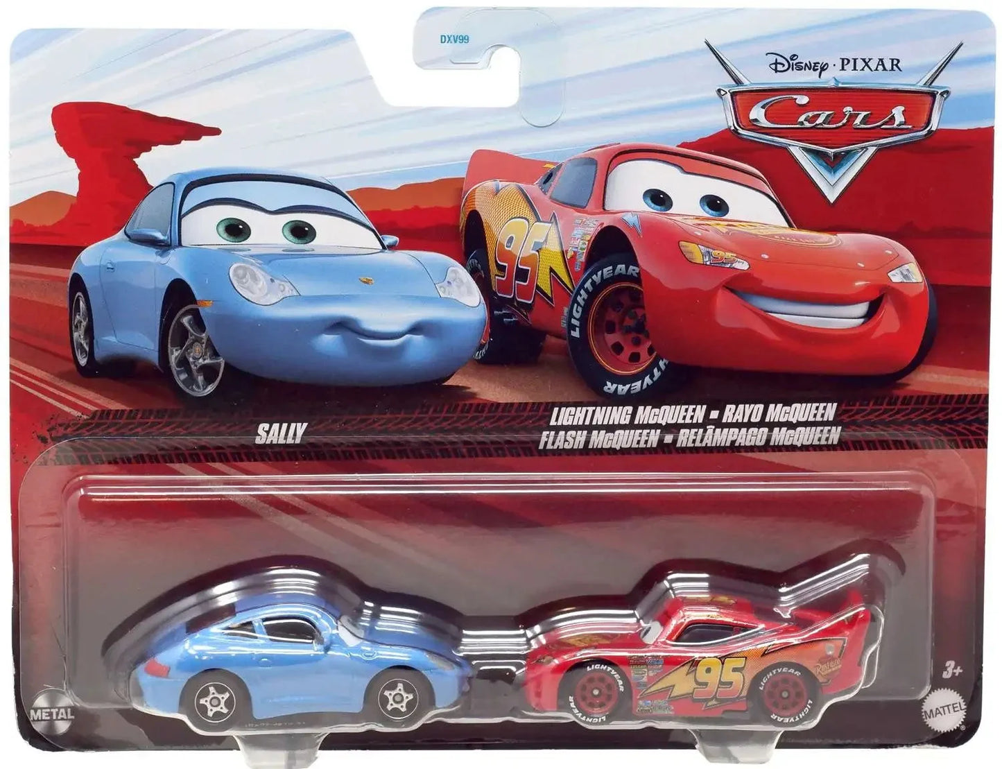 Set 2 masinute Cars - Sally si Lightning McQueen - 1/55 Cars