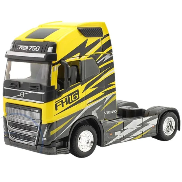 Cap tractor Camion Volvo FH16 galben/negru - 1/43 Bburago