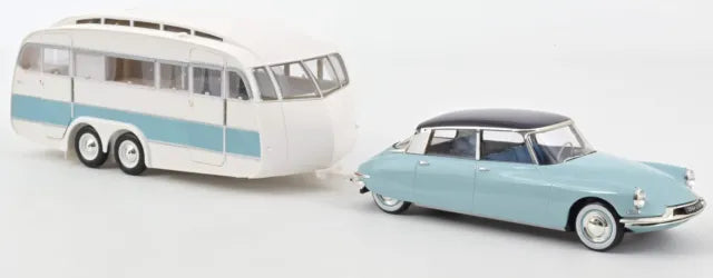 Set 2 machete Citroen DS19 1959 si Caravane Henon - 1/18 Norev