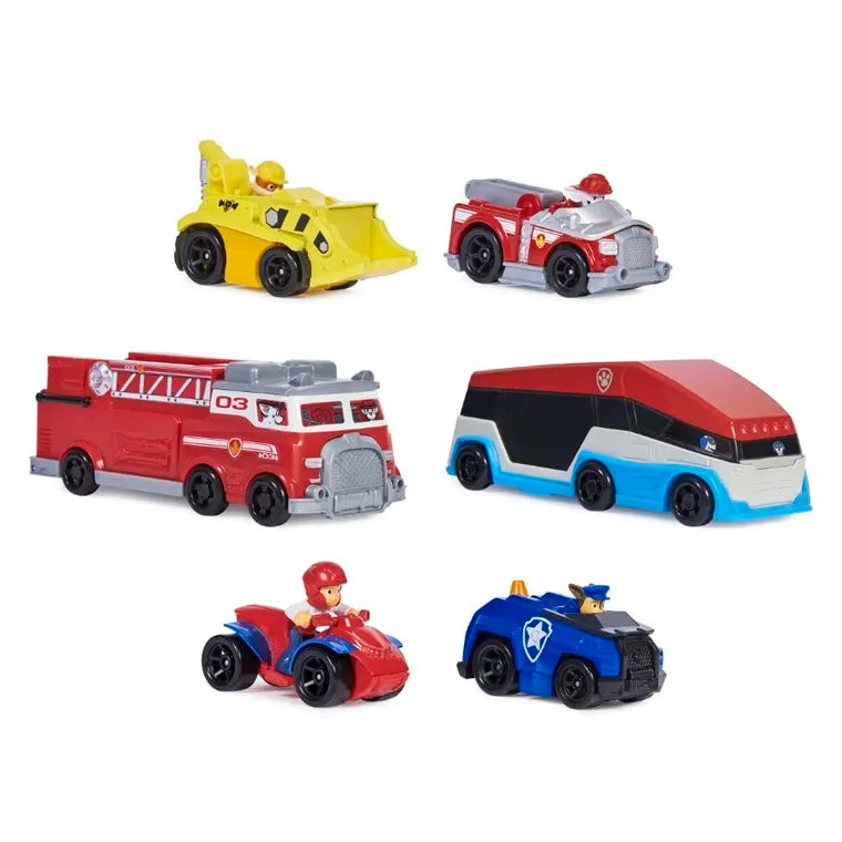 Set 6 vehicule Paw Patrol - 1/55 True Metal Gift Pack