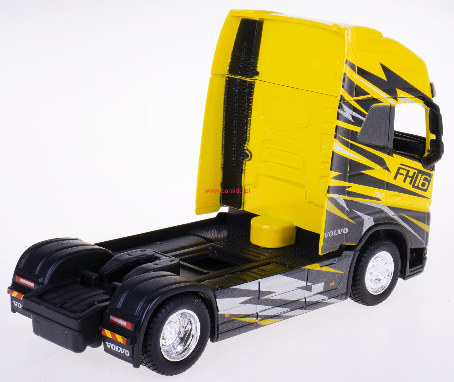 Cap tractor Camion Volvo FH16 galben/negru - 1/43 Bburago