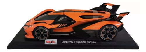 Lambo V12 Vision Gran Turismo portocaliu/negru - 1/18 Maisto