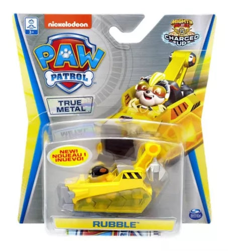 Masinuta Rubble Mighty Pups Charged Up 7cm - Paw Patrol