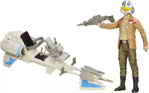 Figurina Speeder Bike & Poe Dameron 30cm