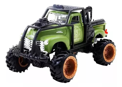 Chevrolet 3100 verde Off-road Fresh Metal Desert Rebels - 1/43 Maisto