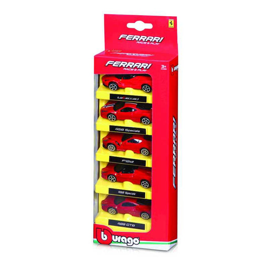 Set 5 masinute Ferrari - 1/64 Bburago