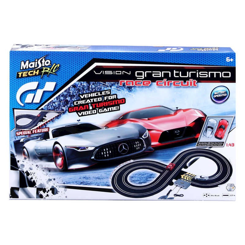 Set Circuit de curse cu 2 masinute Vision Gran Turismo - Polistil