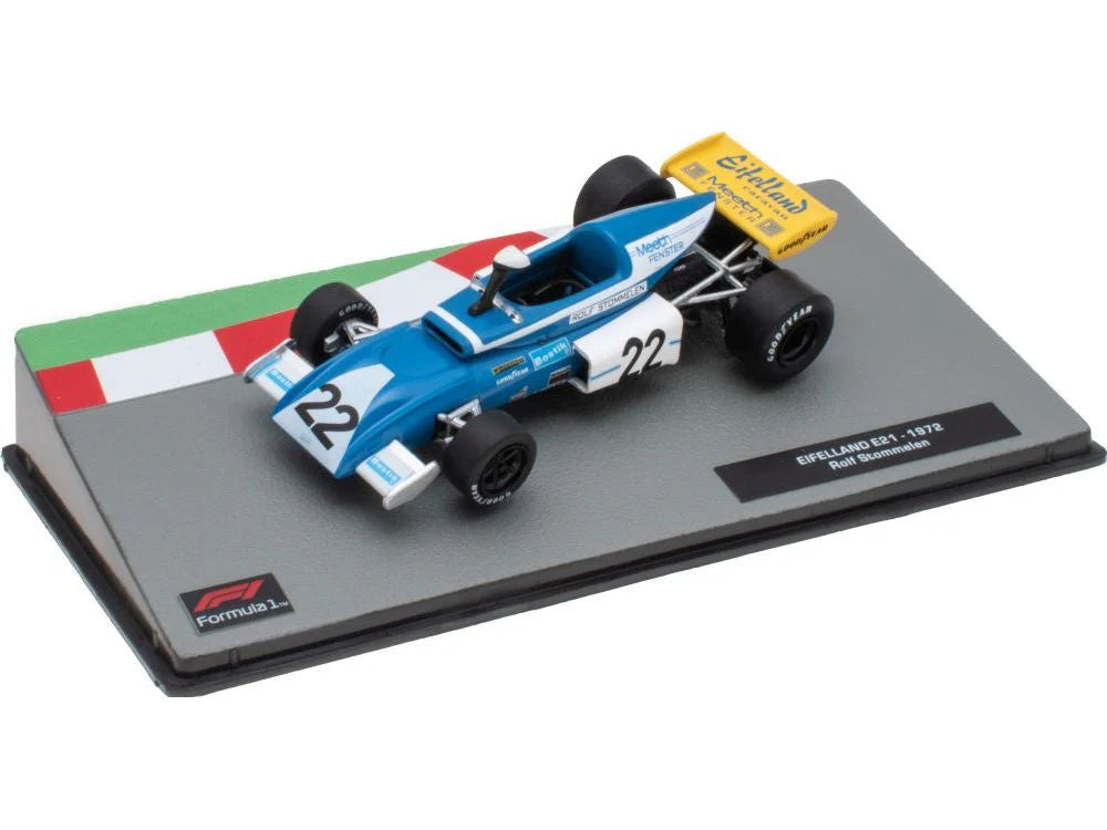 Formula 1 Eifelland E21 1972 Rolf Stommelen cu vitrina plexiglass - 1/43 Altaya