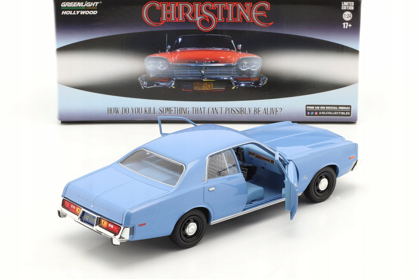 Plymouth Fury 1977 bleu - 1/24 Greenlight