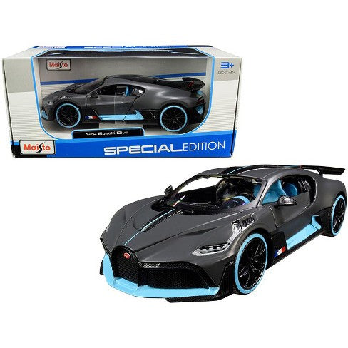 Bugatti Divo gri cu bleu - 1/24 Maisto