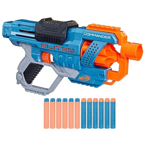 Pistol Nerf Elite Commander RD-6 cu 12 gloante