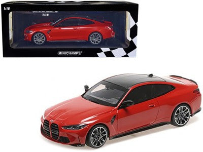 BMW M4 2020 rosu/negru 1/720 pcs - 1/18 Minichamps