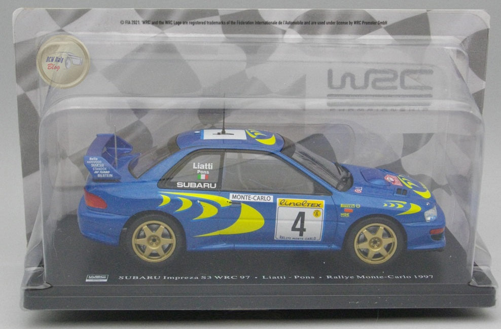 Subaru Impreza S3 Wrc 97 #4 Liatti-Pons Rallye Monte-Carlo 1997 - 1/24 Altaya